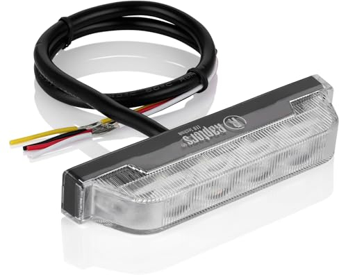 Raptors LED Technik Slim LED Frontblitzer | ECE R65 Zulassung Extrem flach 1,2cm | Warnleuchte für Einsatzfahrzeuge oder Baufahrzeuge (Blau, 4-LED)