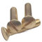 50pcs M4 L=8/10/16/20/25/30mm Brass Slotted Oval Screws Raised Head Screw Semi Countersunk Bolt(M4x10mm)