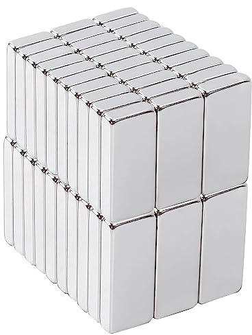 Aenienoe Magneter små rektangulära neodymmagneter extra starka 60 stycken 12 x 5 x 2 mm minimagneter för anslagstavla magnetisk tavla kylskåp whiteboard hantverk foton magneter