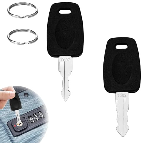 GVSS 2 Clés TSA pour Valises et Serrures de Bagages, Clé Principale TSA007 TSA002