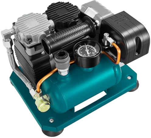 Cordless Air Compressor for Makita 18V Li-ion battery, 0.26-Gallon Capacity, Oil-Free, Ultra Quiet Portable Air Compressor, 65 dB Noise Level Electric Air Compressor