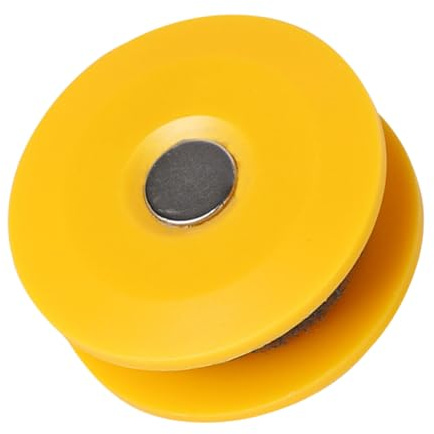 Abaodam Kit per Pulizia Catena Bici Spazzola in Pvc e Magnete, Strumento Resistente e Risparmio Energetico per Manutenzione Catena Bicicletta Gialla