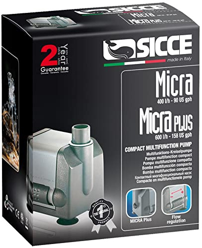 Sicce 990841 akvarier universalpump Micra Plus, 600 liter/h, 6,5 watt