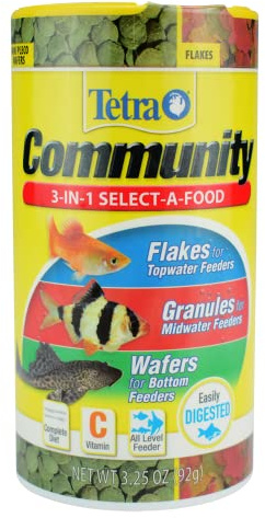 Tetra Community Select-A-Food Aquarium Fish Food (1 Can), 3.25 oz