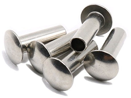 M3 x 5mm Truss Head Semi Tubular Rivet,Staniless Steel,Pack 100-piece