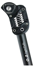 By Schulz Unisex – Erwachsene Sattelstütze-2208800810 Sattelstütze, Schwarz, 400mm