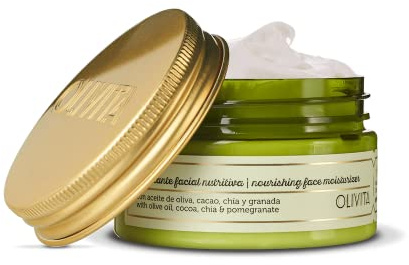 Olivita Nourishing Moisturising Cream, Natural Anti-Wrinkle Face Cream with Vitamins, Antioxidants and Collagen - Organic Cosmetics - Natural Cosmetics