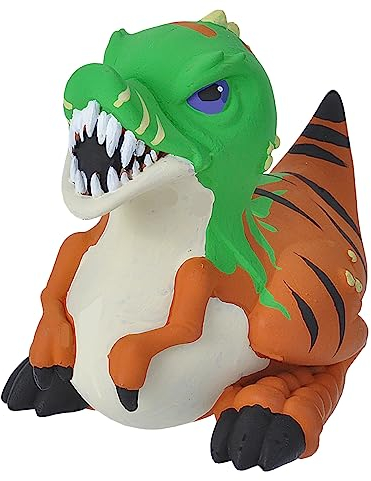 Wild Republic Rubber Duck T-Rex, Canard en Caoutchouc, Jouet de Bain, Idée Cadeau pour Bébé, Canard en Plastique, Super Cadeau pour Les Enfants et Les Adultes, 10 cm