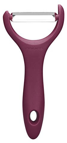 Fiskars Sbucciatore, Forma a Y, Acciaio inox, Merlot, Inspiration, 1027501