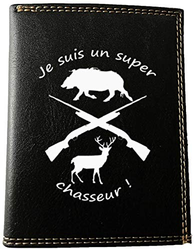 Syl'la Super Chasseur Petit Portefeuille Porte Monnaie Noir en Simili Cuir pour Homme