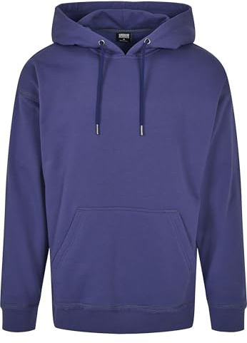 Urban Classics Herr, oversized sweat huvtröja, bluelight, M
