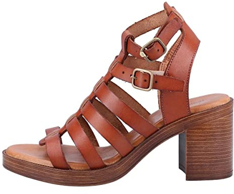 Hush Puppies Female Gloria Gladiator Sandal, Tan, 4