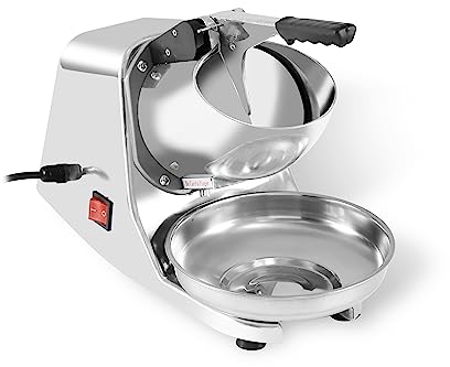 MBH - Picadora de hielo profesional eléctrica para hostelería. Triturador de hielo industrial manual para bar y restaurante.