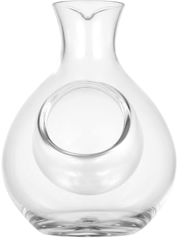 Zerodeko Decantador De Vidrio De Sake - Jarra De Vino Tinto De 300Ml Con Hielo De Cristal para Whisky