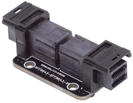 Junterone Adaptador PCI-Express 4.0 Mini SAS HD SFF-8643 Hembra A SFF-8643 Hembra, Extensor de Acoplador PCBA