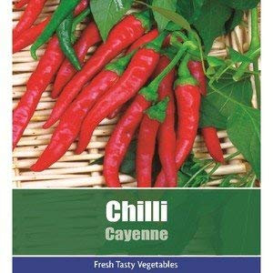 De Ree Chilli Cayenne Pepper Vegetable / Fruit Plant 95 Seeds Hot!