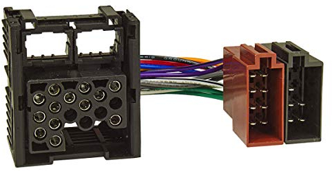 tomzz Audio 7004-002 Adaptador de Cable de conexión de Radio Original de fábrica Compatible con la Radio de fábrica de BMW (conexión Antigua de Clavijas Redondas) a ISO