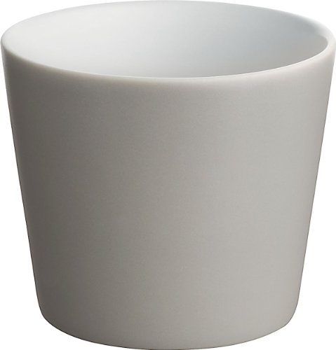 Alessi DC03/41 LG - Taza sin asa (4 Unidades), Color Gris Claro