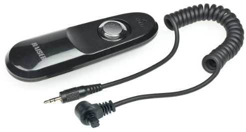 Kaiser Fototechnik 6188 MonoCR-C1 Kabel-Fernauslöser (N3-Anschluss) für Canon 7D/6D/5D MK II/III (ersetzt Canon RS-80N3) schwarz