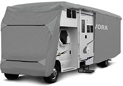 TRAVORA Funda Protectora para Autocaravana Cubierta Transpirable y Resistente a la Intemperie en Todas Las Estaciones del año (790 x 235 x 275 cm)