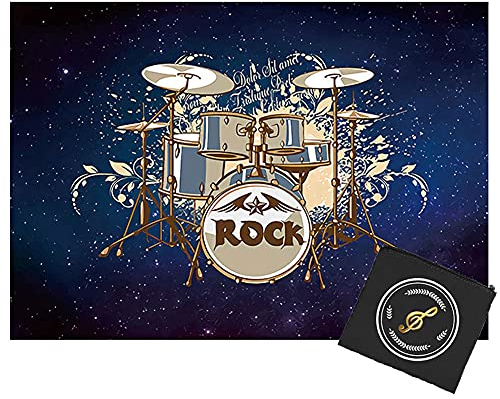 ZXHH Rutschfeste Trommelmatte Quadratische Schallschutzdecke Schlagzeugteppich Drum Rug Trommel Teppich Trommelteppich Für Bass Drum Snare elektronische Trommel Stoßdämpfer (160 * 120CM)