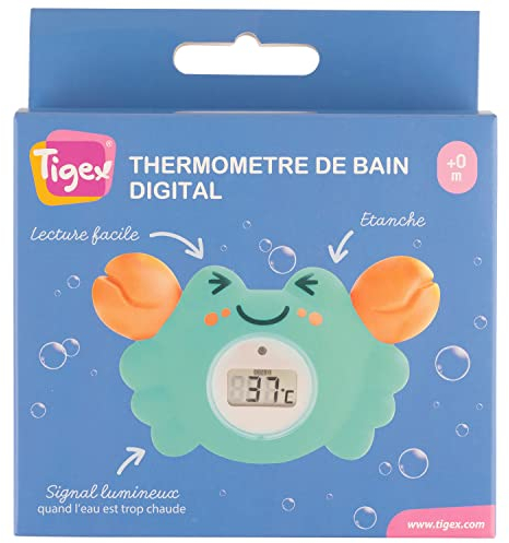 Tigex Badethermometer | Digitales Thermometer Krabbe |