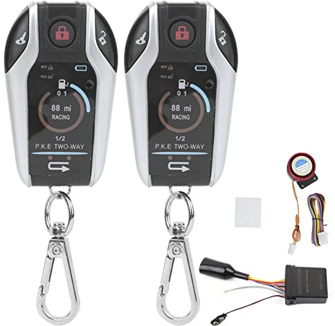Sistema De Alarma para Motocicleta, Sistema De Alarma Bidireccional De 12 V, Sistema De Control Remoto Antirrobo ABS, Accesorios De Protección De Seguridad para Motocicleta