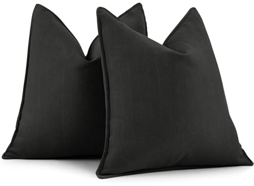 ZWJD Soffkuddfodral set med 2 Chenille soffkuddar med elegant design, mjuk och lyxig dekorativ kudde för soffa, säng och heminredning