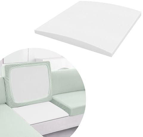 Quadratischer Sofa-Schoner und Couchkissen, 40/50/60 cm, Reparatur-Ersatz für Sofa, Couch, Zweisitzer, Stuhl, hochdichte Schaumstoffplatte (1,40 x 40 cm)