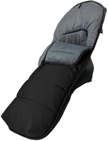 Various - Saco de Silla de Paseo Universal Impermeable con Forro de Polar Térmico, Saco Invierno Silla Paseo Resistente y Transpirable,Saco de Abrigo Carritos,Color Negro Liso