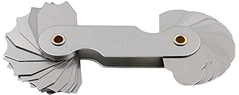 Radio de acero al carbono - Juego de calibradores de filete externo interno cóncavo convexo herramienta de medición R1-6.5 / R7-14.5 / R15-25