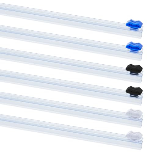 DICOSMETIC 6Pcs 3 Styles Plastic Slider Cutter 13 Inch Reusable Cling Film Slide Cutter Self-Adhesive Cutters Replacement Food Wrap Cutters Wrap Dispenser for Aluminum Foil Wax Paper