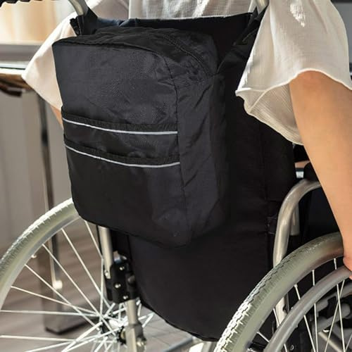 Rullstolsväska, reflekterande rullstol tillbehörsväska – bärbar påse för sjukhus flygplan shopping scooter rehabilitering utomhus daglig resa barn
