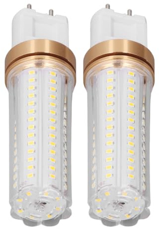 TOPINCN Bombilla LED de 2 Paquetes, Bombilla de Maíz LED de 20W G12 2000LM 360 Grados Angle de Iluminación Chip SMD Halógeno Bombilla LED de Ventilador de Techo para Lámparas de Lámparas (Luz cálida)