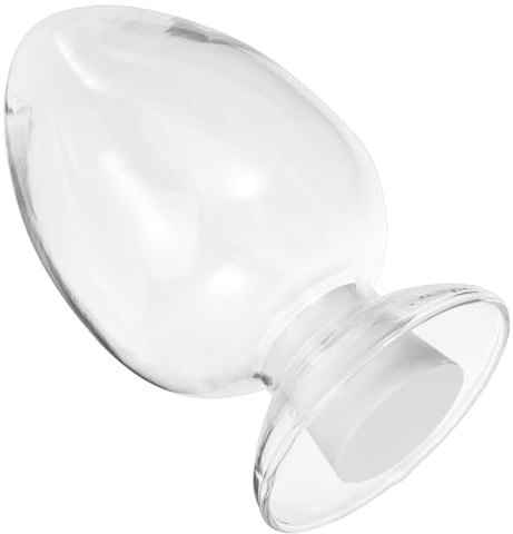 SAFIGLE Botella de Vidrio para Cerillas con Diseño Cloche Elegante Tapa Incluida Frasco Decorativo para Almacenamiento y Decoración de Cocina y Exteriores