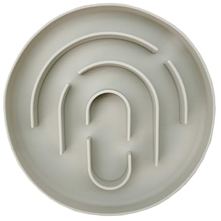 Bol À Alimentation Lente pour Chien Et Chat – Bol Rond en Silicone pour Nourriture pour Chiot, Design Anti-avalement | Ralentit La Vitesse d'alimentation, Empêche L'étouffement des Petits Chiens Et