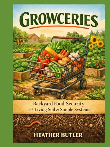 Growceries: How to build backyard food security with living soil, simple systems, and a garden that works with your brain.