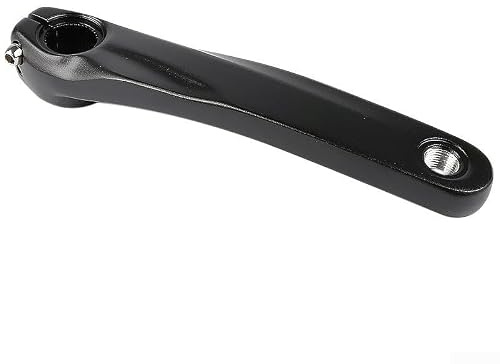Caswynlife Brazo de manivela izquierdo para bielas de bicicleta, pata de repuesto de aleación de aluminio hueca para MTB, compatible con serie Ii 590 596 610, incluye accesorios de montaje (negro)
