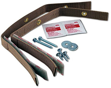 QuakeHold! 4161 Furniture Strap Kit Anti Tip Protection, Oak