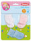 Heless 773 - Söckchen für Puppen, in den Farben weiß, rosa und hellblau, 3 Paar, Größe 28 - 35 cm
