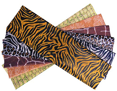 Scola Tissue Paper, Multi Safari Prints, 24 Sheets, 50 x 75cm, Craft, Decorative Paper, For Kids & Schools