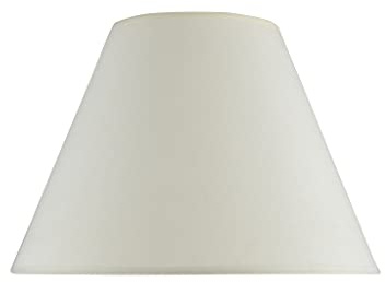 Aspen Creative 32017A Transitional Hardback Empire Shaped Spider Construction Lamp Shade in Off White, 15 wide (7 x 15 x 11)