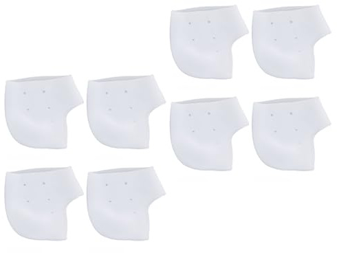 Protezioni per il Tallone, Coppe per Tallone Flessibili Riutilizzabili Morbide in Silicone con Fori Ventilati per Fascite Plantare