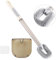 Wilvcsr Silicone Toilet Bowl Cleaner, Flexible Toilet Brush Set with Holder, Wall Mounted for Bathroom
