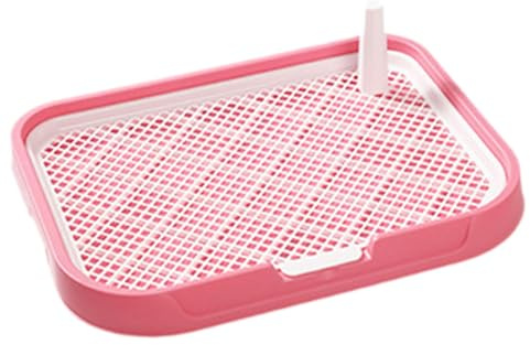 MagiDeal Porta WC per pipì per Cani, lettiera per Cani, Vassoio per vasino, per Cuccioli di Coniglio all'aperto e Interni, Rosa