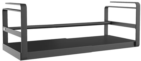 Generisch Organizador de estante inferior para la cocina, organizador para despensa, estante inferior de metal, estante inferior para espacios pequeños, almacenamiento para armarios