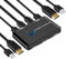 4K@60Hz Commutateur KVM Switch HDMI 2 Port, Switch KVM pour brancher 2 PC sur 1 écran & 2 périphériques USB, avec 2 câbles USB et 2 câbles HDMI