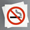 Schild Rauchverbot Pack von 2 Stk 19x19 cm Signal Raucherzone Frei Regelung (Rauchverbot)