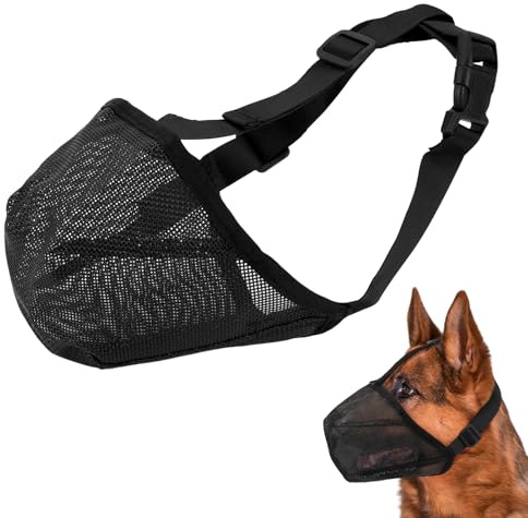 Munkorg för medelstora hundar, andningsbar och justerbar hundmunkorg med nätdesign, för giftbete, säker vid promenader, träning och veterinär (XS)