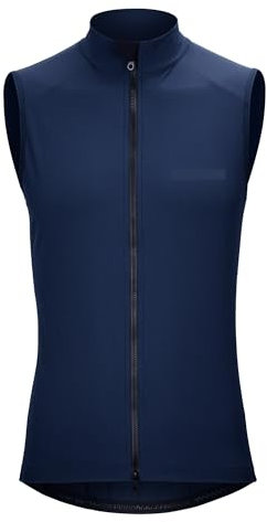 L6NqIAG Cykelväst, vindtät, för cykling, vindtät, vindjacka, fickor med dragkedja på baksidan, för män och kvinnor herr-cykelväst (Asian-XL)